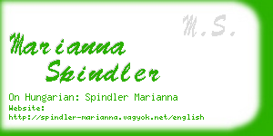 marianna spindler business card